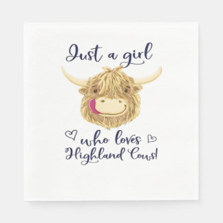 Gewoon een meisje dat houdt van Schotse Highland K Servet