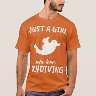Gewoon een meisje dat houdt van skydiving 1 t-shirt