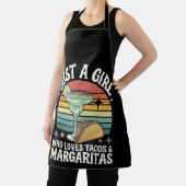 Gewoon een meisje dat houdt van taco's en margarit schort (Insitu)