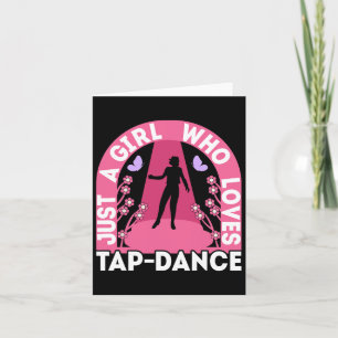 Gewoon een meisje dat houdt van Tap Dance Outfit D Kaart