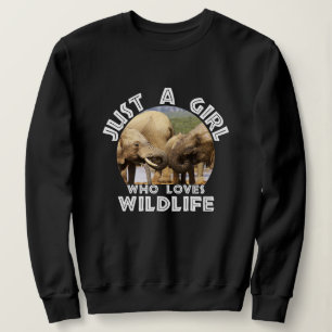 Gewoon een meisje dat houdt van wilde dieren olifa trui