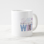 Gewoon een meisje dat houdt van winter Schattigee  Extra Grote Beker (Voorkant rechts)