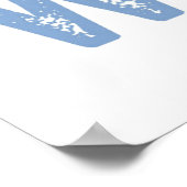 Gewoon een meisje dat houdt van winter Schattigee  Poster (Hoek)