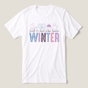 Gewoon een meisje dat houdt van winter Schattigee  Tri-Blend Shirt