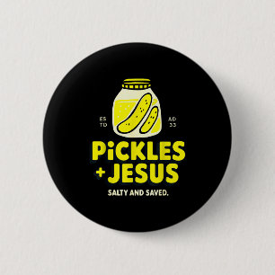 Gewoon Een Meisje Dat Jezus En Augurken Liefheeft Ronde Button 5,7 Cm