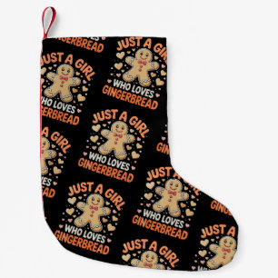 Gewoon Een Meisje Dat Kerst Gingerbread Kerstmis L Kleine Kerstsok