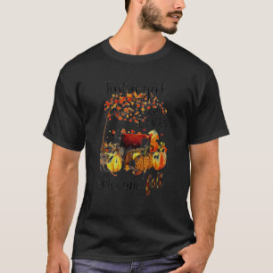 Gewoon Een Meisje Dat Koeien En Herfst Autumn Slag T-shirt