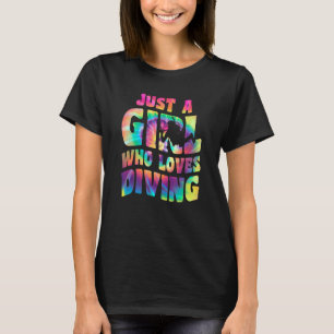Gewoon Een Meisje Dat Liefhebbert Van Duik Kleding T-shirt