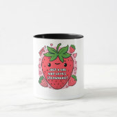 "Gewoon een meisje dat van aardbeien houdt" Mok (Midden)
