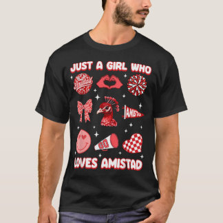 Gewoon een meisje dat van Amistad House Of houdt T-shirt