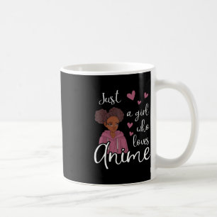 Gewoon een meisje dat van Anime African American h Koffiemok