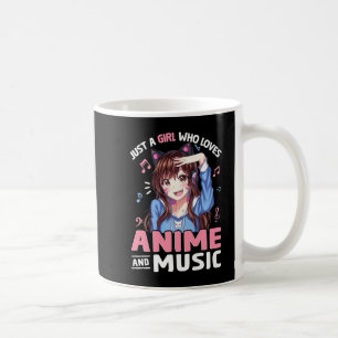 Gewoon een meisje dat van Anime en Muziek Anime Lo Koffiemok