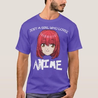 Gewoon een meisje dat van Anime Funny Manga Lover  T-shirt