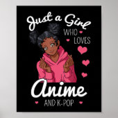 Gewoon een meisje dat van Anime houdt en Afrikaans Poster (Voorkant)