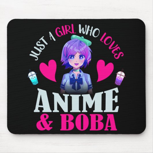 Gewoon een meisje dat van Anime houdt en Boba Muismat (Voorkant)