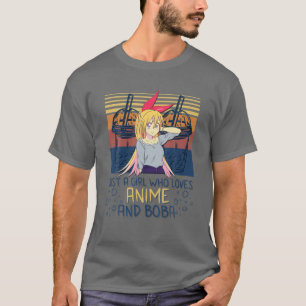Gewoon een meisje dat van Anime houdt en Boba Tea  T-shirt