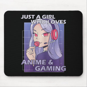 Gewoon een meisje dat van Anime houdt en games spe Muismat