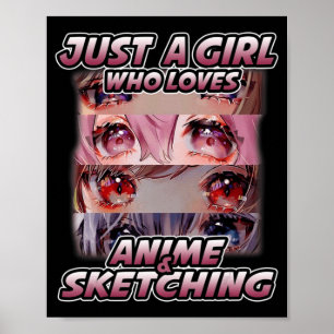 Gewoon een meisje dat van Anime houdt en Japan ket Poster