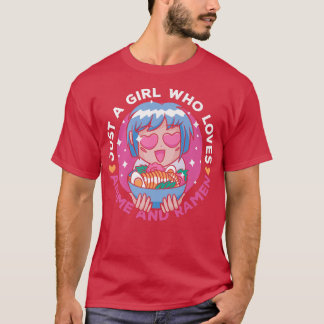 Gewoon een meisje dat van Anime houdt en Japanners T-shirt