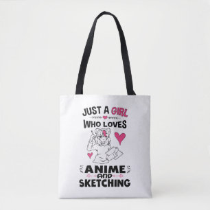 Gewoon een meisje dat van Anime houdt en meisjes k Draagtas