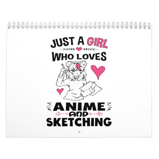 Gewoon een meisje dat van Anime houdt en meisjes k Kalender (Hoes)