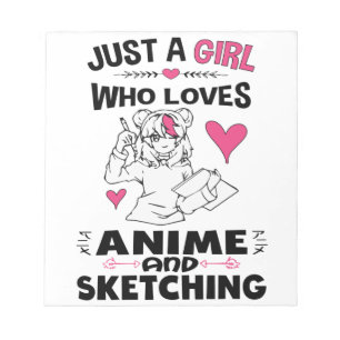 Gewoon een meisje dat van Anime houdt en meisjes k Notitieblok