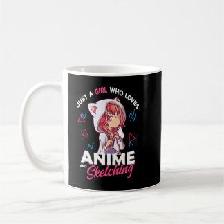 Gewoon een meisje dat van Anime houdt en Otaku en Koffiemok