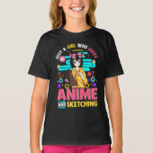 Gewoon een meisje dat van Anime houdt en T-Shirt s (Voorkant)
