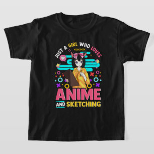 Gewoon een meisje dat van Anime houdt en T-Shirt s
