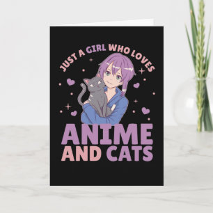 Gewoon een meisje dat van Anime houdt en van Katte Kaart