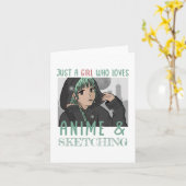 Gewoon een meisje dat van Anime houdt en van Schet Kaart (Gele Bloem)