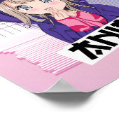 Gewoon een meisje dat van Anime houdt - Kawaii Vap Poster (Hoek)