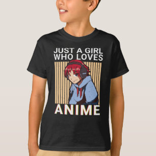 Gewoon een meisje dat van Anime houdt - Zad Anime  T-shirt