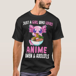 Gewoon een meisje dat van Anime Ramen houdt en Axo T-shirt