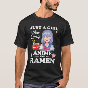 Gewoon een meisje dat van Anime Ramen houdt en Gi T-shirt