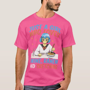 Gewoon een meisje dat van Anime Ramen houdt en Ja  T-shirt