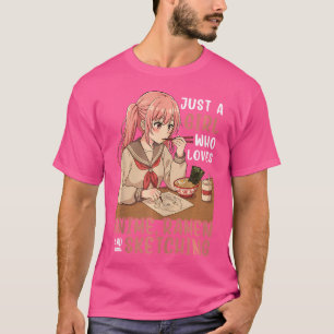 Gewoon een meisje dat van Anime Ramen houdt en Ja  T-shirt