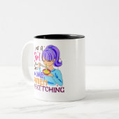 Gewoon een meisje dat van Anime Ramen houdt en ket Tweekleurige Koffiemok (Voorkant links)