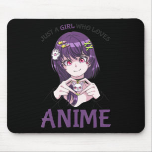 Gewoon een meisje dat van Anime Teenage Girls Merc Muismat