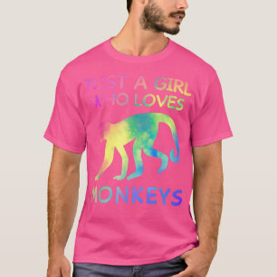 Gewoon een meisje dat van apen houdt... t-shirt