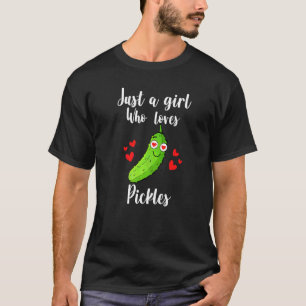 Gewoon een meisje dat van augurken houdt  Augurk m T-shirt