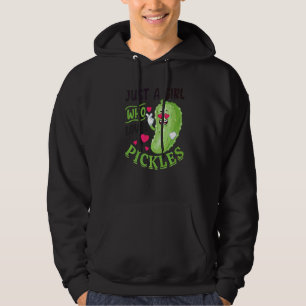 Gewoon Een Meisje Dat Van Augurken Houdt Augurk  V Hoodie