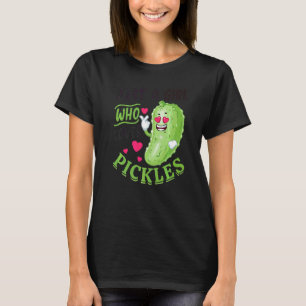 Gewoon Een Meisje Dat Van Augurken Houdt Augurk  V T-shirt