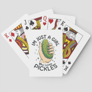 Gewoon Een Meisje Dat Van Augurken Houdt - Grappig Pokerkaarten