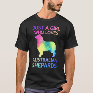 Gewoon een meisje dat van Australische herders hou T-shirt