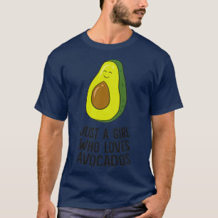 Gewoon een meisje dat van Avocados Cute Avocado Gi T-shirt