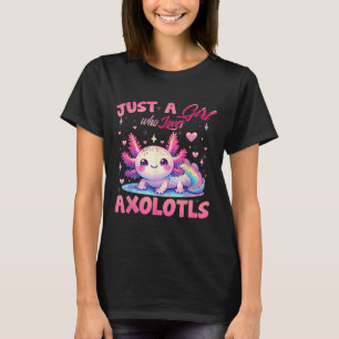 Gewoon Een Meisje Dat Van Axolotls Axolotl Kawaii  T-shirt