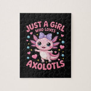 Gewoon Een Meisje Dat Van Axolotls Houdt Legpuzzel