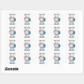 Gewoon een meisje dat van Axolotls houdt Vierkante Sticker (Vel)