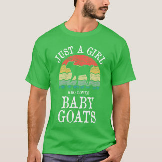 Gewoon een meisje dat van babygeiten houdt cadeau  t-shirt